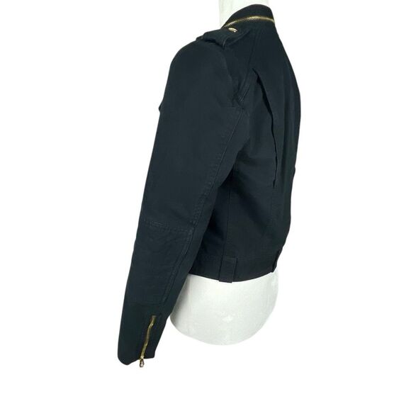 Juicy Couture Cotton Moto Jacket Black M - Picture 3 of 11